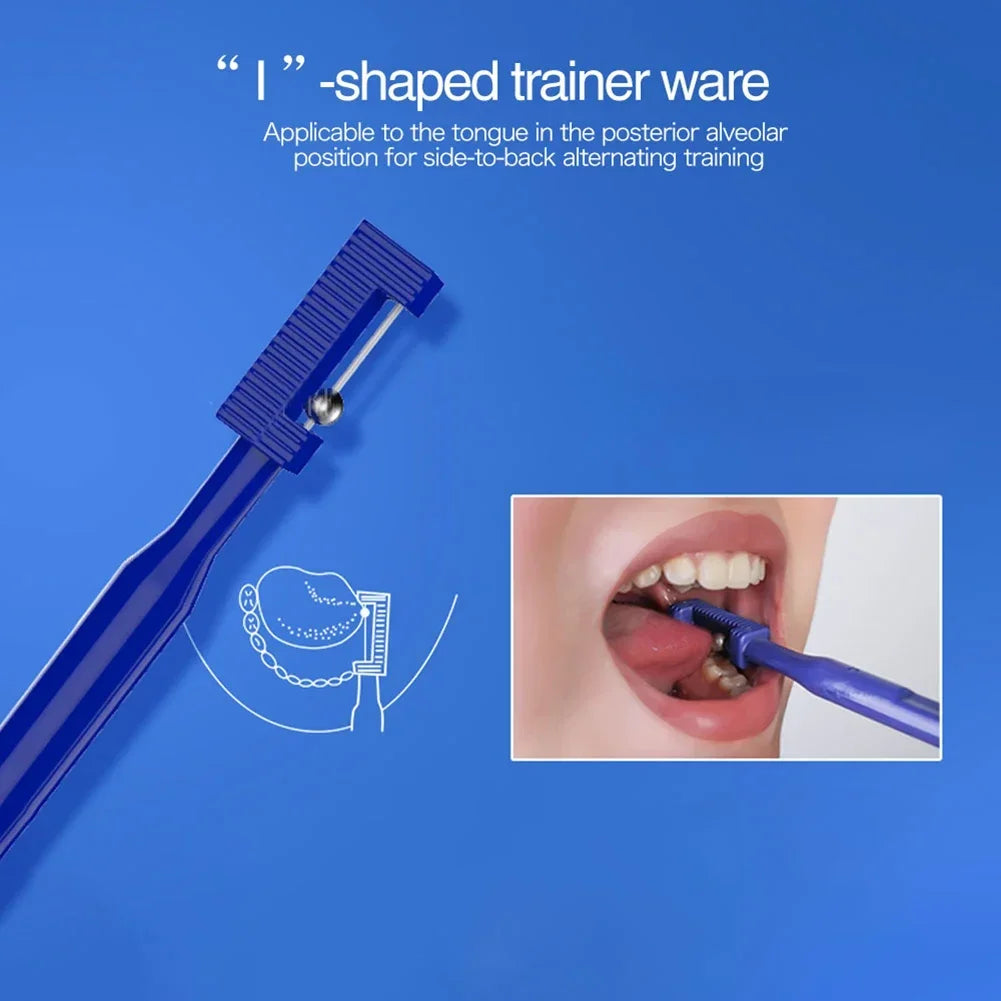 3Pcs/set Kids Tongue Tip Training Tools Kits Exercise Tongue Muscle Lateralization Elevation Supplies Oral Autism Speech Therapy