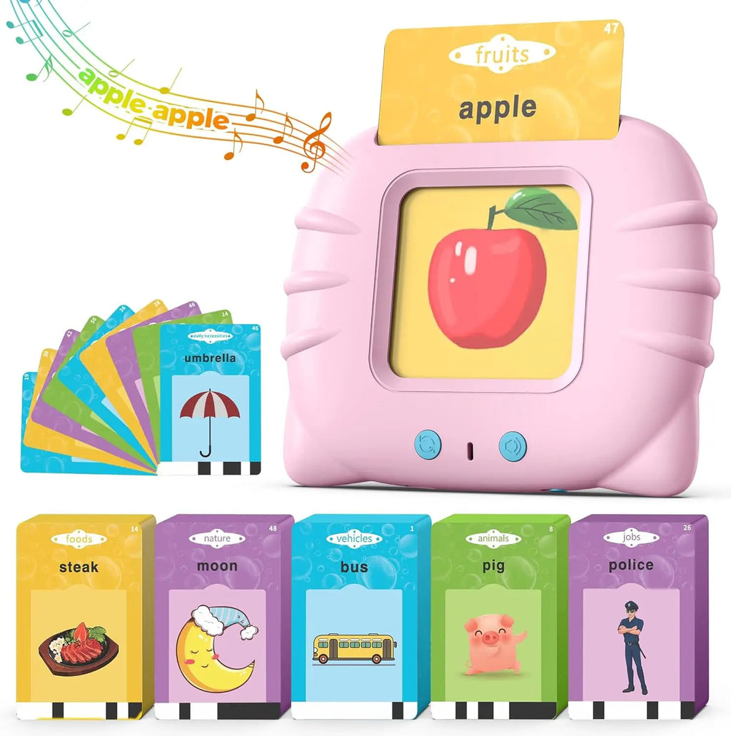 Preschool Talking Flash Cards for Toddlers 1-4 Year Olds Montessori Language Learning Toy with 224 Word Speech Therapy Classroom
