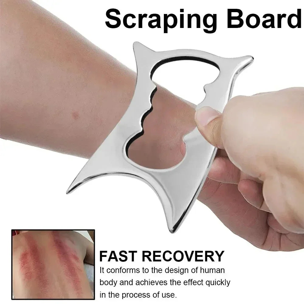 Gua Sha Massage Tool, Stainless Steel Muscle Scraper Massage Tools IASTM Tool for Soft Tissue Mobilization Tool Physical Therapy