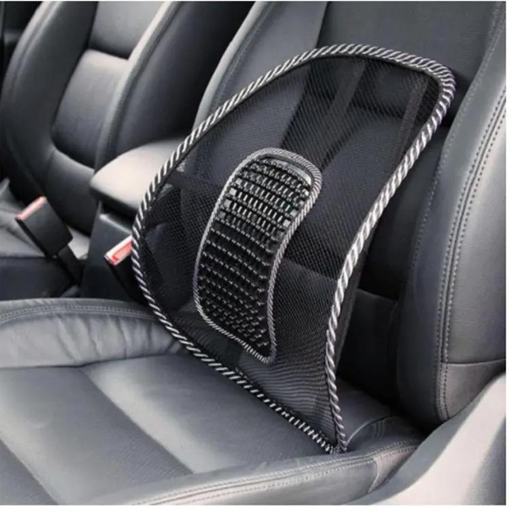 Lumbar Support Cushion - Ergonomic Right Back Support for Chairs and Seats - Black Color